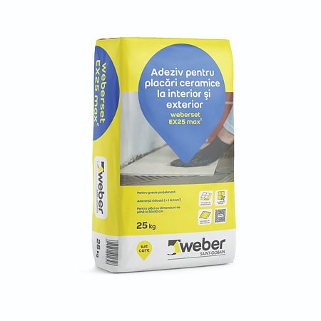 Adeziv pentru gresie si faianta, Weber Set EX25, 25 kg