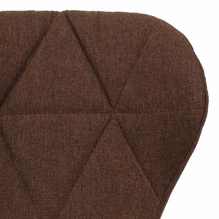 Scaun bucatarie/living Eliza, tapitat, textil, cadru de lemn, maro, max. 110 Kg, 73 x 47 cm