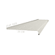 Glaf metalic exterior Caretta Briliant Z250, otel, alb, RAL 9002, 1500 x 250 mm