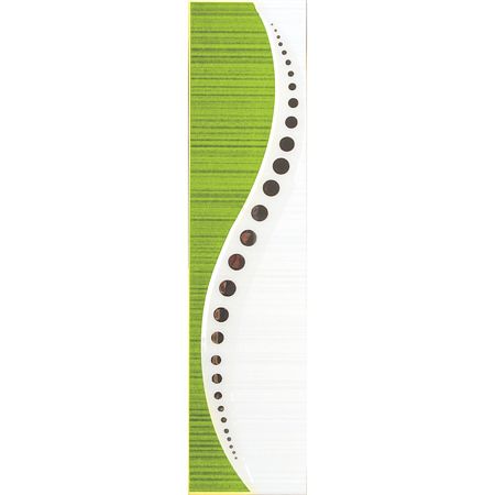 Brau faianta verde, Kai Cermics Marina, lucios, 6 x 25 cm