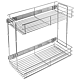 Cos cromat cu prindere laterala,  metal, crom, 220 x 450 x 460 mm