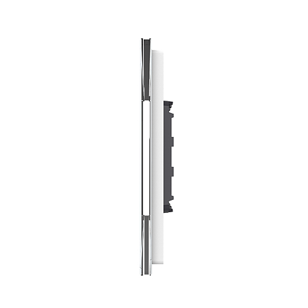 Intrerupator 3 x simplu Livolo VL-P701/01-4W, sticla securizata, alb