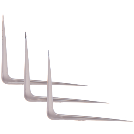 Consola din tabla, alba, 125 x 150 x 33 mm