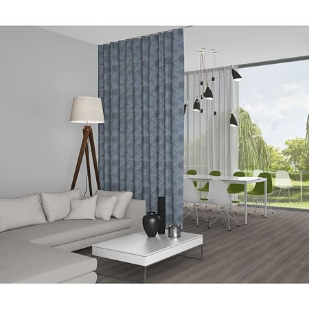 Draperie Sierra, poliester, 601-steel blue, 145 x 245 cm