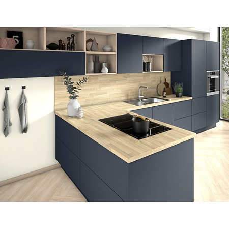 Blat bucatarie Egger H193 ST12, mat, Stejar lamelar, 4100 x 600 x 38 mm