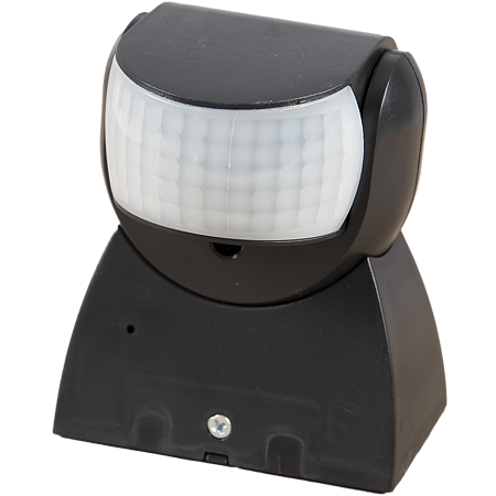 Senzor de miscare infrarosu, 180 grade, 1200 W, IP65, negru