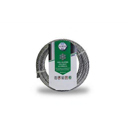 Cablu comercial zincat, 2 mm, colac 10 m