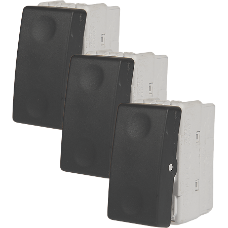Buton cu revenire System, Gewiss GW21510, 1M, negru