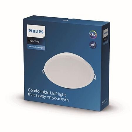 Spot rotund LED integrat Philips Meson, 23,5W, 1820 lm, A+, IP20, lumina alba, neutra 6500K, D 21,5 cm