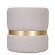 Taburet Ring, inel auriu, stofa crem T05, rotund, 38 x 38 x 40 cm
