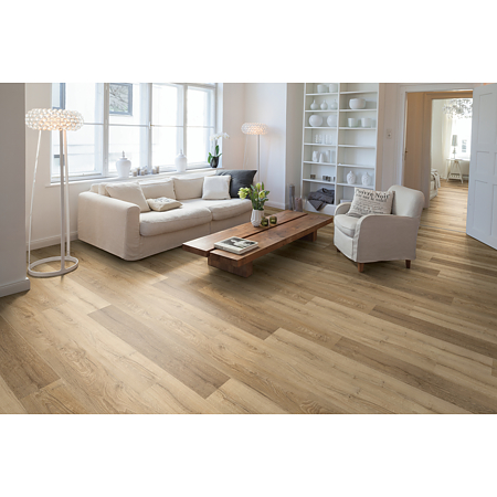 Parchet laminat 8 mm Egger Nature Sense Stejar Livingston Natur EL2822, nuanta medie, clasa de trafic 32, CLIC it!, 1292 x 193 mm