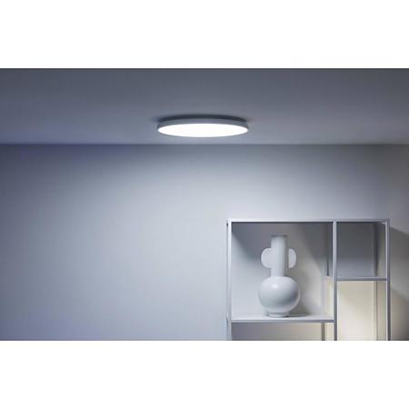 Plafoniera LED RGB WiZ Rune, wi-fi + bluetooth, control vocal, 21W, 2100 lm metal/plastic, 21 W, alb, 40 cm