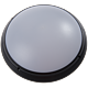 Aplica rotunda Aqua opal negru, IP65, 1xE27, 60 W