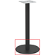 Baza pentru picior de masa cu postament, metal, negru, 365 mm