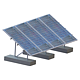 Suport panouri fotovoltaice Comtec Flat 30, aluminiu, gri, 6 piese/set
