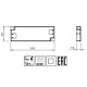 Set transformator cu cabluri si 3 conectori, 60 W