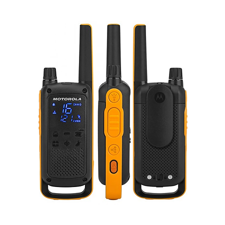 Statie radio PMP Motorola TLKR T82, set 2 bucati, ecran ascuns, lanterna LED Statie radio PMP Motorola TLKR T82, set 2 bucati, ecran ascuns, lanterna LED
