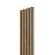 Panou decorativ Linea Select, 5 lamele, MDF, stejar / casmir, interior, 265 x 24.5 x 1.9 cm