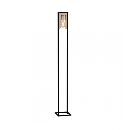 Lampa de podea Vincenzo, lemn, bej, 1 x E27, 60W, H 150 cm