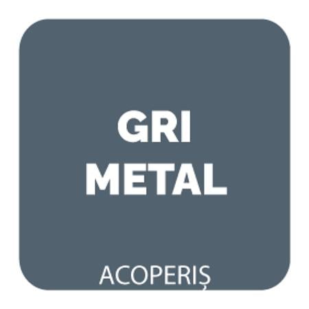 Vopsea Oskar Direct pe acoperis, gri metalic, exterior, 10 l