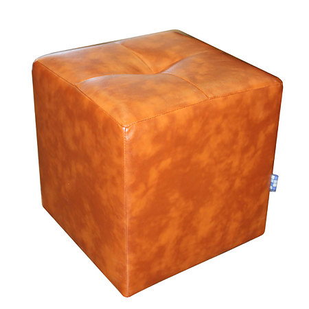 Taburet Cool tapiterie imitatie de piele, cires IP8070, 36 x 36 x 38 cm