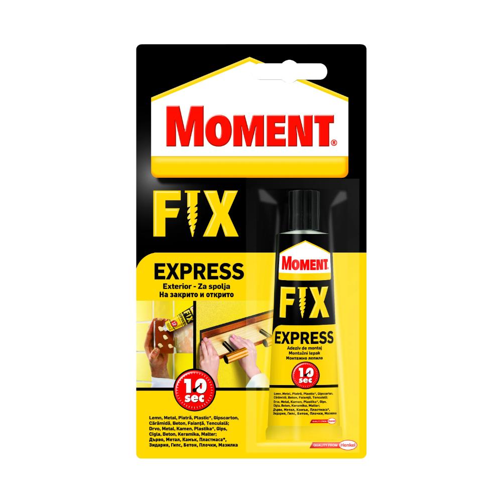 Adeziv pentru suprafete multiple, interior/exterior, Moment Fix Express, crem, 75 gr