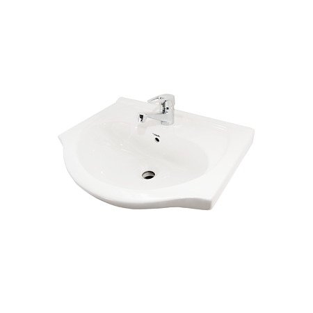 Set mobilier baie Badenmob Eco 51, masca + lavoar + oglinda, alb 