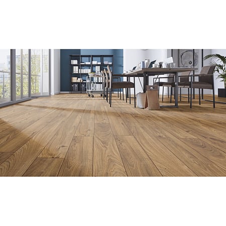 Parchet laminat 12 mm Kronotex Mammut 3077, nuanta inchisa, stejar Everest bronz, clasa de trafic 33, click, 1845 x 188 mm
