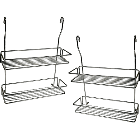 Suport recipiente condimente, fier cromat, 32 x 13,5 x 40 cm, 2 etaje Suport recipiente condimente, fier cromat, 32 x 13,5 x 40 cm, 2 etaje