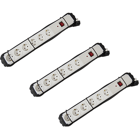 Prelungitor 6 prize, 16A, cu interupator si protectie, 250 V