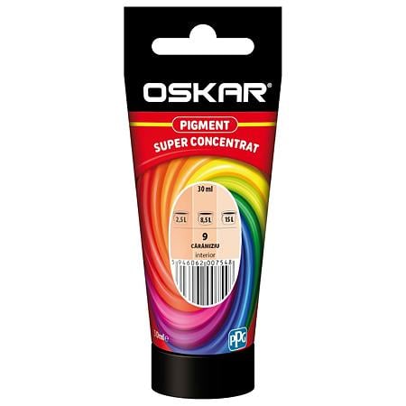 Pigment vopsea lavabila Oskar super concentrat, caramiziu 9, 30 ml