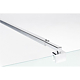 Perete fix dus / walk in Sanotechnik Sanoflex Young Crom MF120, sticla 6 mm clara,  115-117 x 195 cm