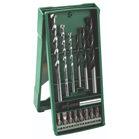 Set 15 burghie mixte, Bosch 2607019579, beton/zidarie/lemn
