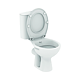 Vas WC + rezervor cu functie de bideu + capac Ideal Standard, ceramica, evacuare laterala, alb