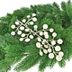 Decoratiune de Craciun crenguta cu perle, auriu, plastic, 30 cm