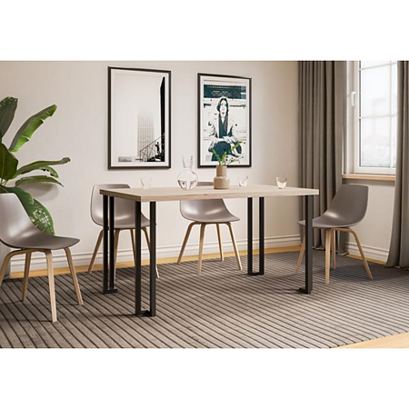 Picior masa Gamet SR48, otel, negru, 72 cm inaltime