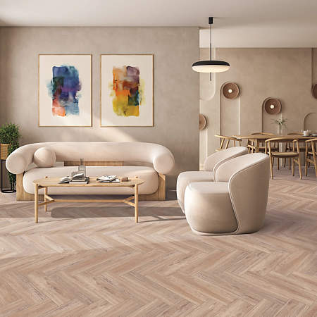 Gresie exterior/interior Cesarom, Legno Miele, portelanata