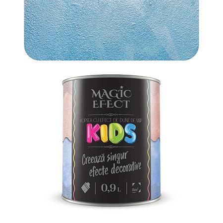 Pachet vopsea decorativa Magic Efect Kids, bleu, 1 + 1 + pensula