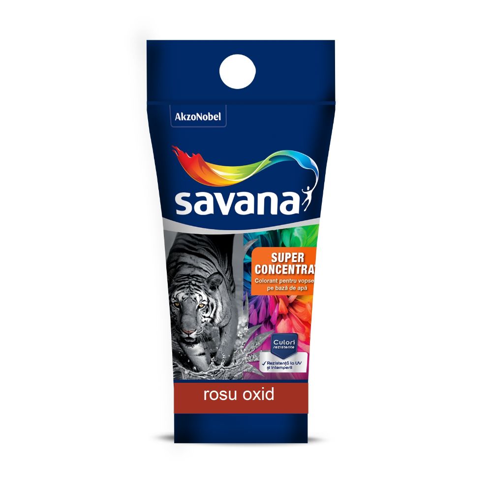 Colorant vopsea lavabila Savana super concentrat, rosu oxid T21, 30 ml Colorant