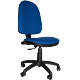 Scaun birou ergonomic Victoria, reglabil, stofa, albastru