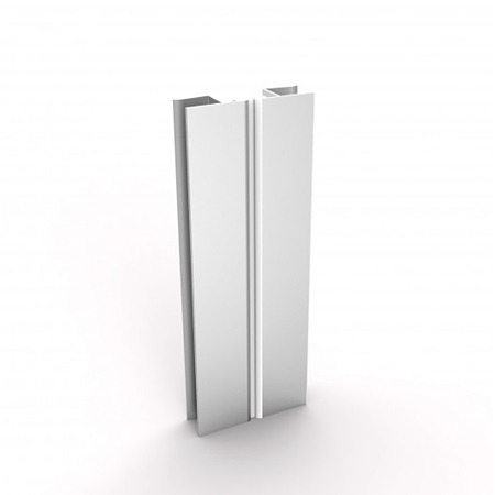 Multicorner cu folie aluminiu, PVC, finisaj aluminiu periat, 150 mm