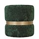 Taburet Ring, inel auriu, catifea verde E57, rotund, 38 x 38 x 40 cm