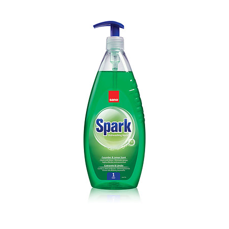 Detergent vase Sano Spark, castravete si lamaie, 1L
