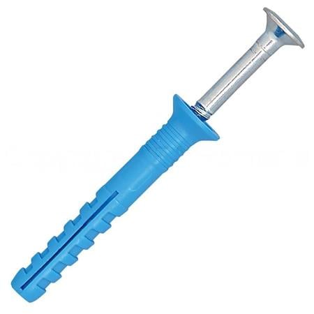 Diblu cap inecat cu surub cui tip S, nylon, 6 x 60 mm
