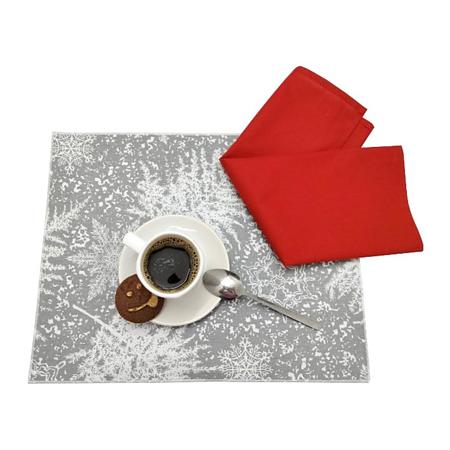 Suport pentru farfurie Craciun, gri, 25 x 35 cm