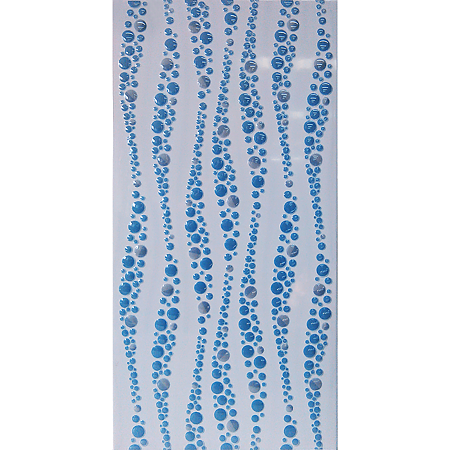 Faianta Kai Ceramics Vogue albastru cu dungi, finisaj lucios, dreptunghiulara, 25 x 50 cm