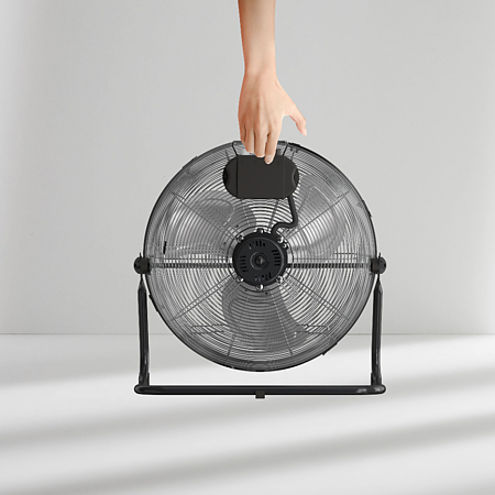 Ventilator de birou Black + Decker, 60 W, 3 trepte, plastic, gri/argintiu, 35 x 45 cm