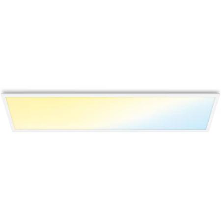 Plafoniera LED WiZ SQ, plastic/metal, 36 W, alb, 120 x 30 x 4 cm