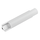 Profil aluminiu LED pentru colt, capac bombat opac, latime 16 mm, 3 m