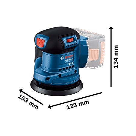 Slefuitor excentric pe acumulator Bosch Professional GEX 185-LI, 18 V, 125 mm diametru disc, 10.000 rotatii/min Slefuitor excentric pe acumulator Bosch Professional GEX 185-LI, 18 V, 125 mm diametru disc, 10.000 rotatii/min